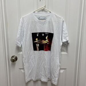 Off White Caravaggio Painting Graphic Print White T Shirt Mens Medium